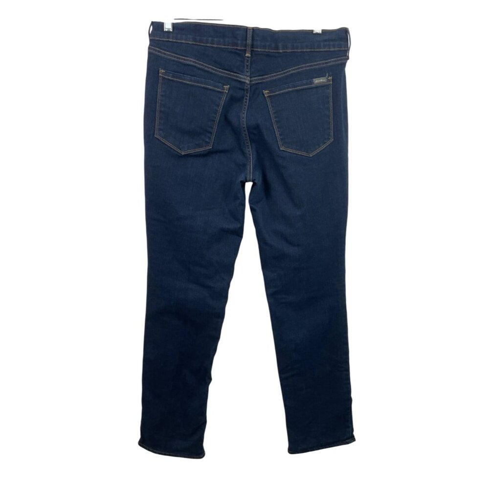 Eddie Bauer Women’s Flannel Lined Slightly Curvy Jeans Straight - Size 12 - Picture 2 of 11